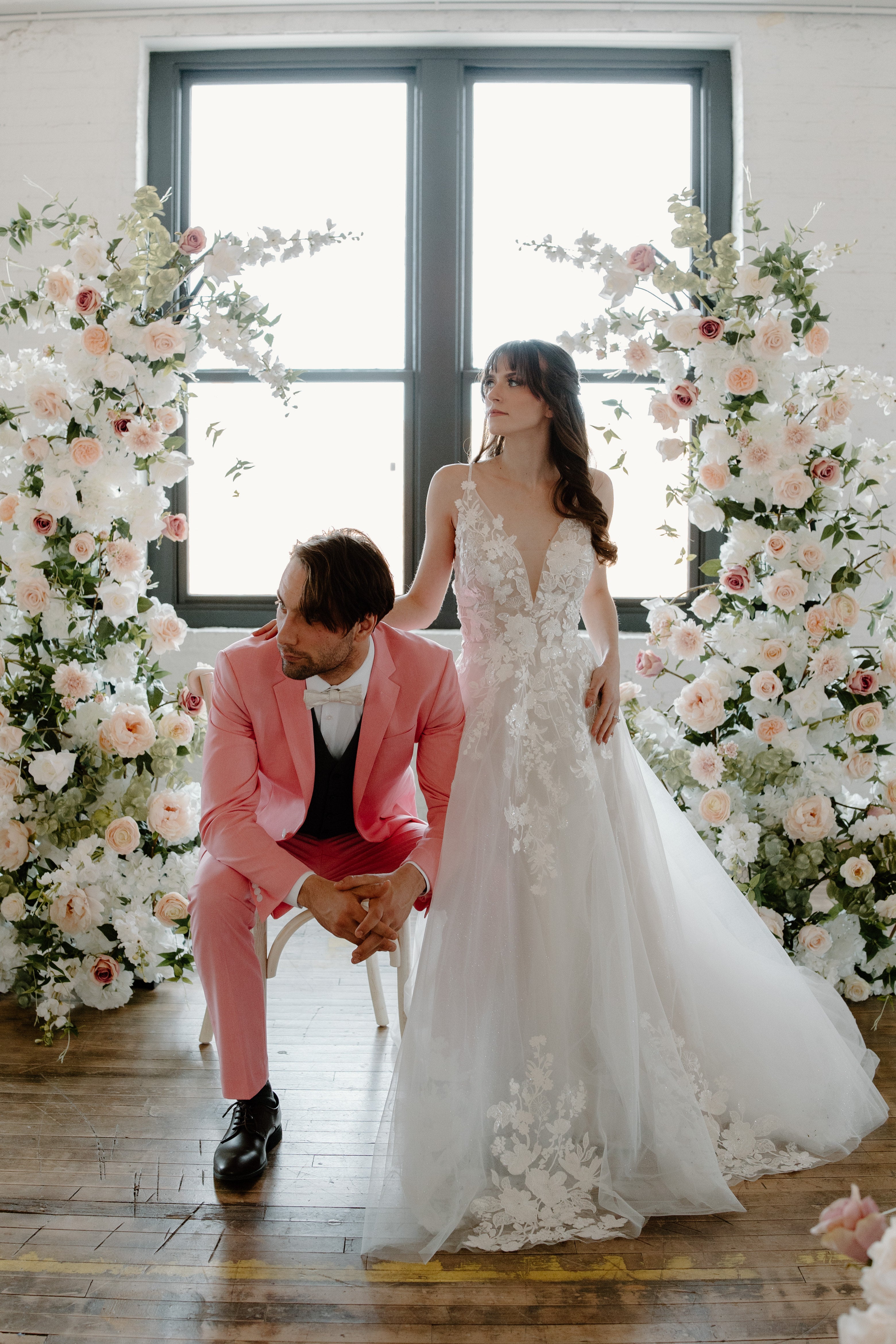 Delilah Floral Arch rental for weddings in Chicago and Naperville