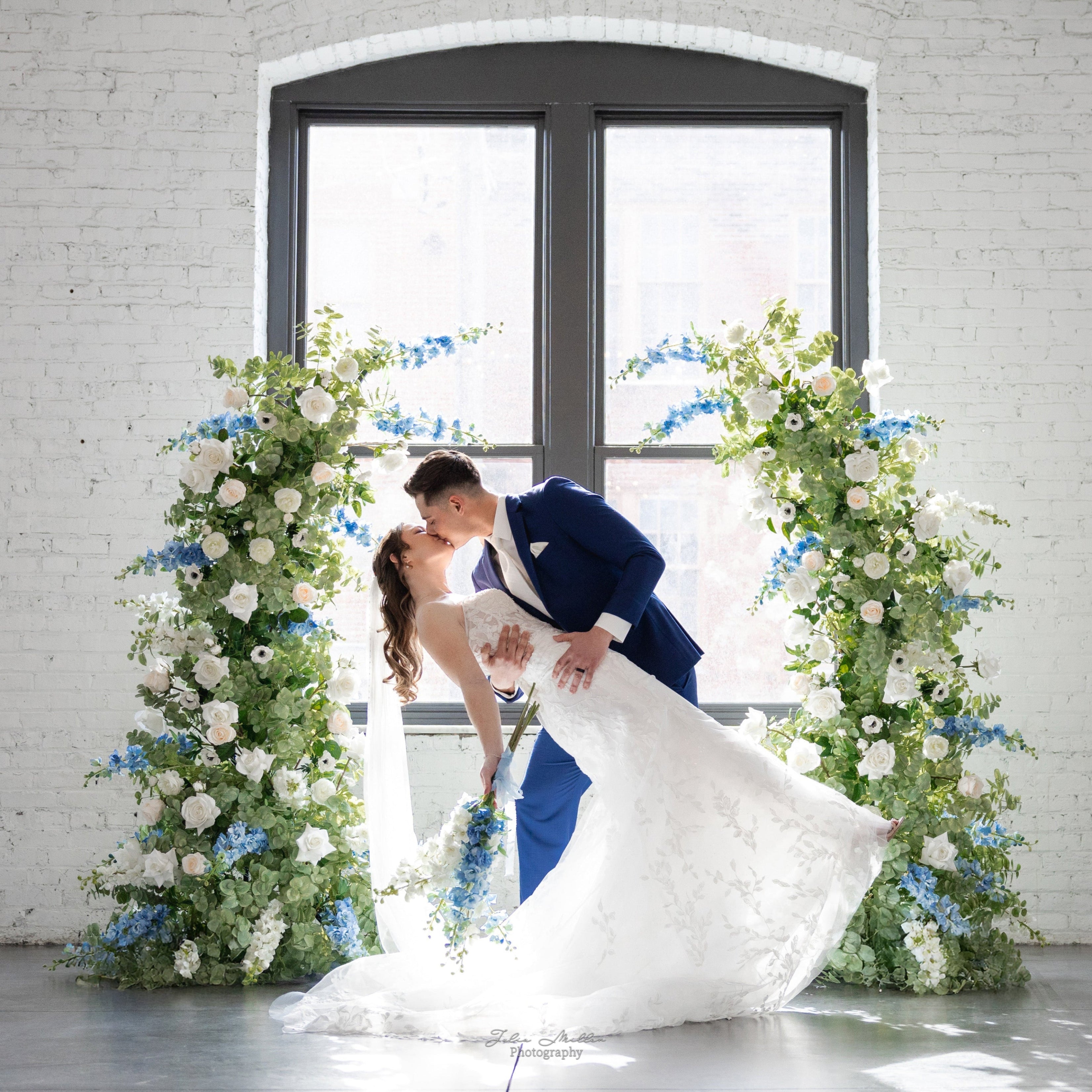 Stella Floral Arch rental for weddings in Chicago and Naperville